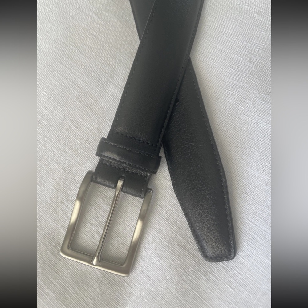 NWOT Nordstrom Men's  Leather Dress Belt - Black -40